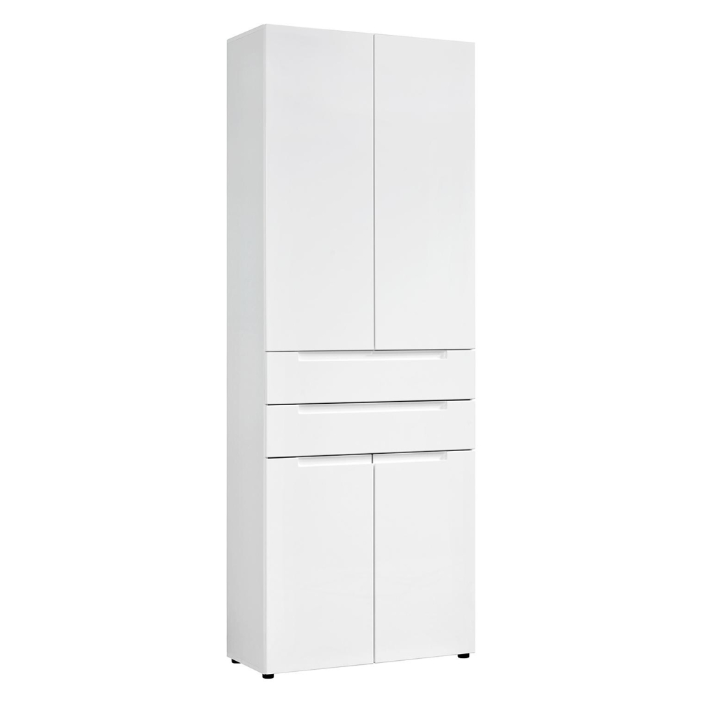 POCO Mehrzweckschrank Mailand 63 weiß weiß Hochglanz B/H/T: ca. 80x218x35 cm