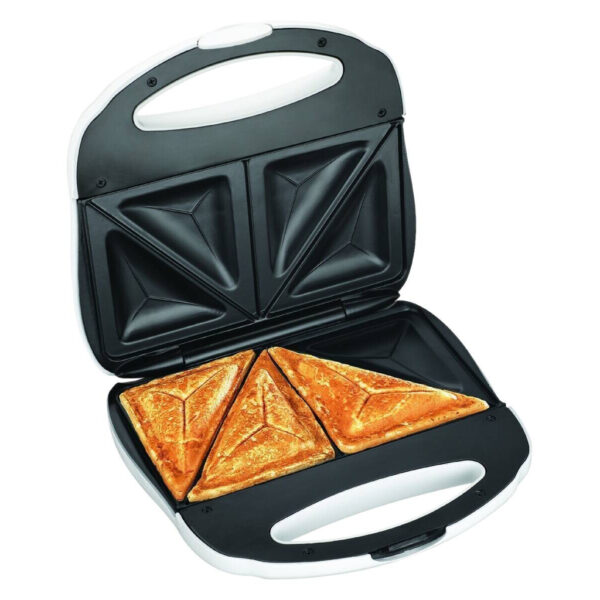 Elta Sandwichtoaster ST-101 weiß Edelstahl Kunststoff B/H/T: ca. 24x7x23 cm Elta Sandwichtoaster ST-101 weiß Edelstahl Kunststoff B/H/T: ca. 24x7x23 cm