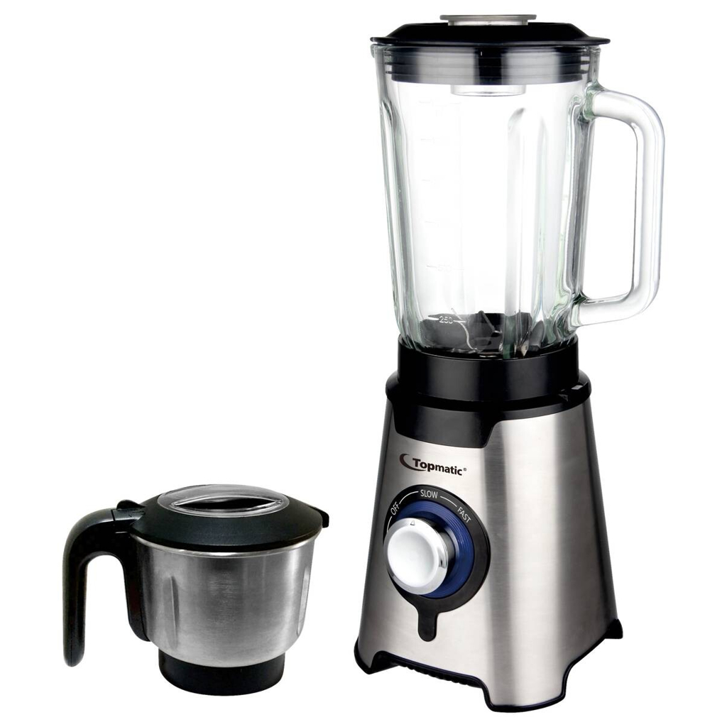 Topmatic Standmixer SME-600.3SG stahlfarbig Kunststoff Glas
