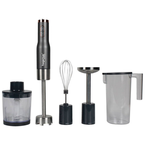 Hagenuk Stabmixer-Set ESMS-400 schwarz Kunststoff Edelstahl B/H/T: ca. 22x42x15 cm Hagenuk Stabmixer-Set ESMS-400 schwarz Kunststoff Edelstahl B/H/T: ca. 22x42x15 cm