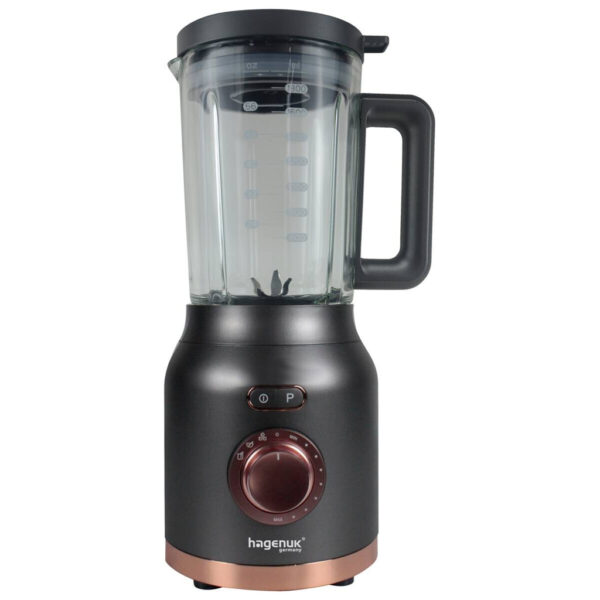Hagenuk Standmixer BL-1200G schwarz roségold Kunststoff Glas B/H/T: ca. 22x42x21 cm