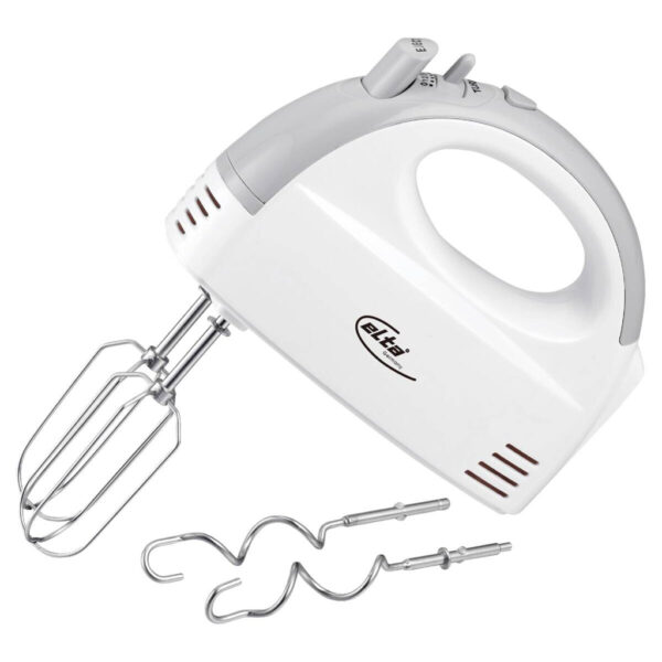 Elta Handmixer weiß Edelstahl Kunststoff B/H/L: ca. 19,8x14,5x7,7 cm Elta Handmixer weiß Edelstahl Kunststoff B/H/L: ca. 19,8x14,5x7,7 cm
