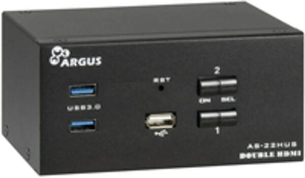Inter – Tech IPC KVM Switch AS – 22HUS HDMI 4Ka60Hz – KVM – Umschalter – 2 – Port