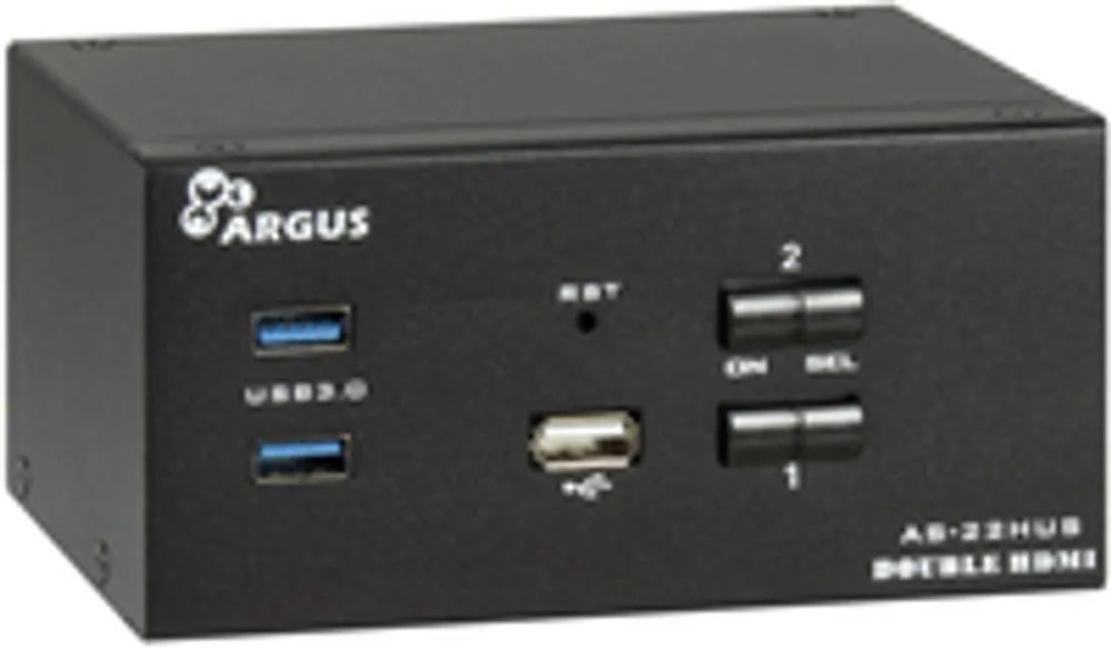 Inter – Tech IPC KVM Switch AS – 22HUS HDMI 4Ka60Hz – KVM – Umschalter – 2 – Port
