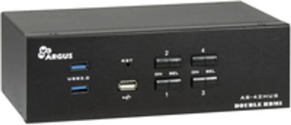 Inter – Tech IPC KVM Switch AS – 42HUS HDMI 4Ka60Hz – KVM – Umschalter – 4 – Port