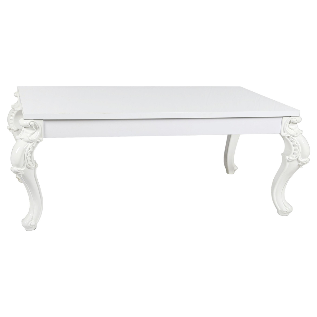 POCO Couchtisch Padua weiß Hochglanz lackiert B/H/T: ca. 120x50x70 cm