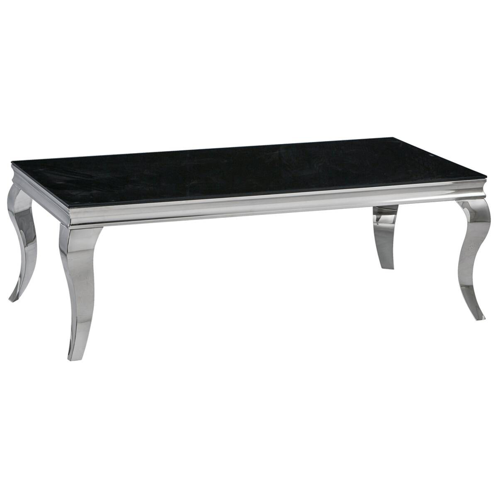 POCO Glascouchtisch Orient schwarz lackiert B/H/T: ca. 130x45x70 cm