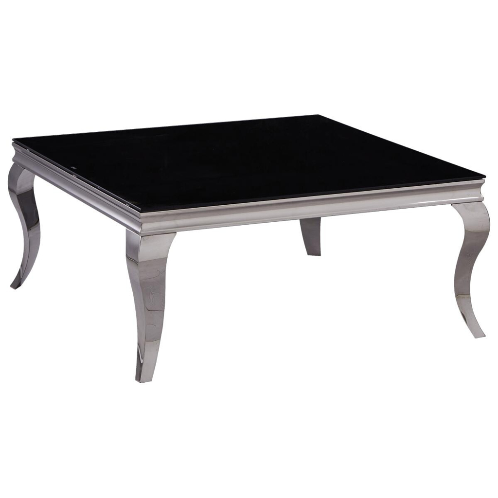 POCO Glascouchtisch Orient schwarz lackiert B/H/T: ca. 100x45x100 cm
