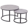 POCO Couchtisch C680G-Couple grau schwarz B/H: ca. 70x45 cm