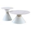 POCO Couchtisch C222W-Twin weiß gold B/H: ca. 80x40 cm POCO Couchtisch C222W-Twin weiß gold B/H: ca. 80x40 cm