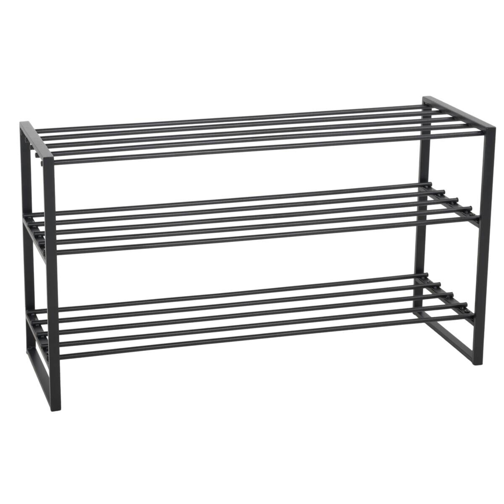 Schuhregal Stine
schwarz Metall B/H/T: ca. 90x50x30 cm