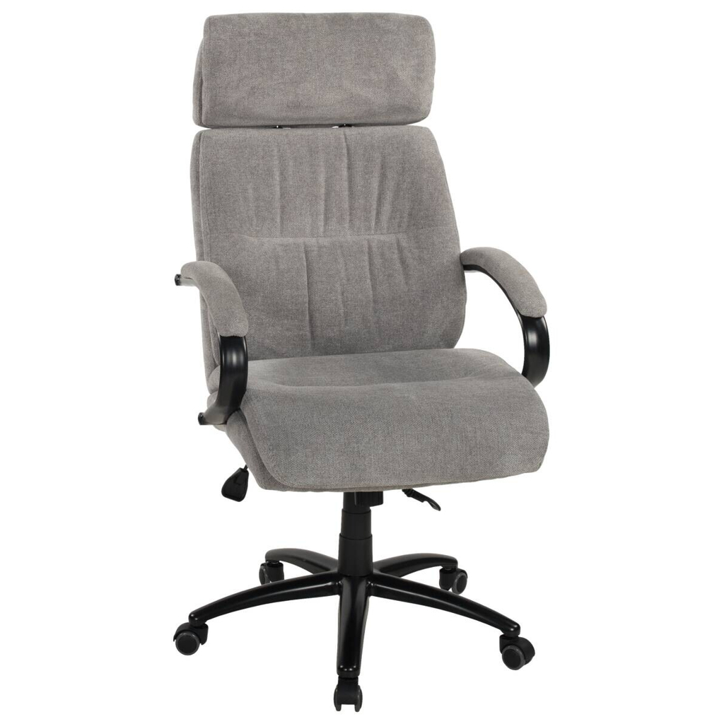 POCO Chefsessel Gale grau schwarz Webstoff Metall