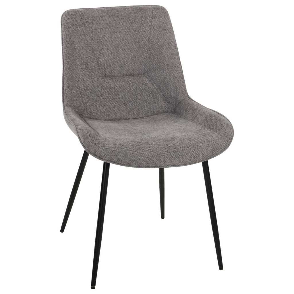 POCO Stuhl Alisha grau Webstoff B/H/T: ca. 54x83x63 cm