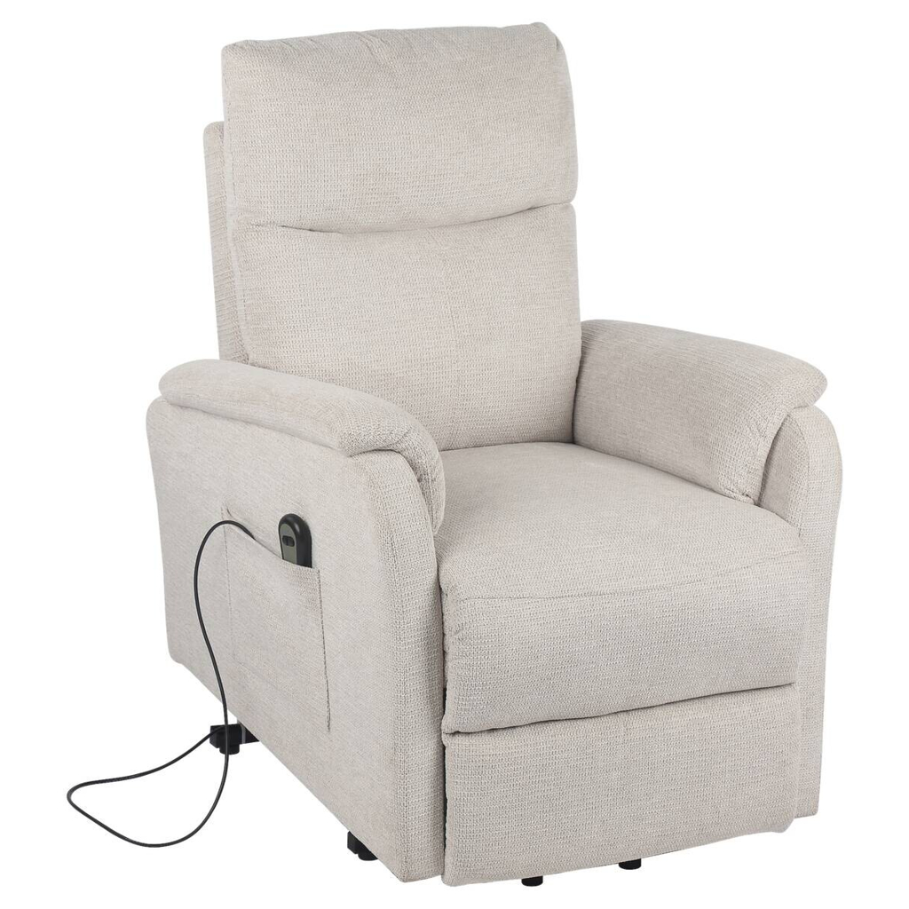 POCO TV-Sessel Rubi beige Webstoff B/H/T: ca. 75x136x87 cm