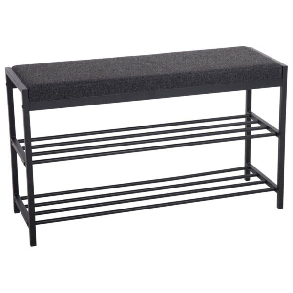 4260590717177 Schuhregal Janne
schwarz Metall B/H/T: ca. 90x50x30 cm