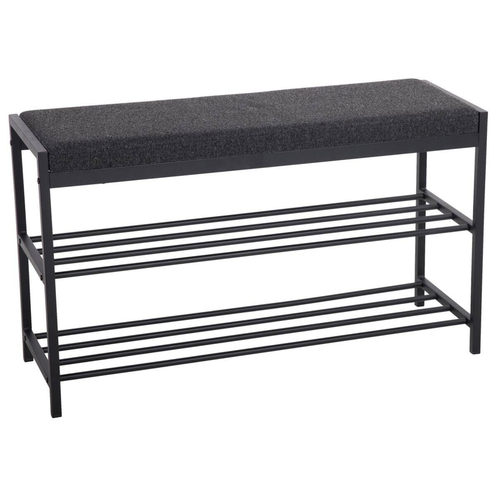 Schuhregal Janne
schwarz Metall B/H/T: ca. 90x50x30 cm