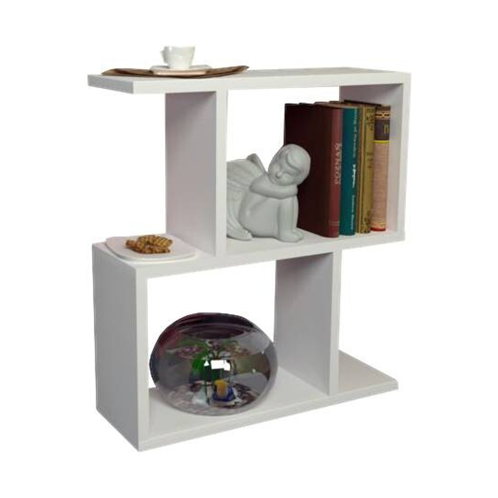 moebel17 Beistelltisch Karinus weiß Spanplatte B/H/T: ca. 50x55x17 cm