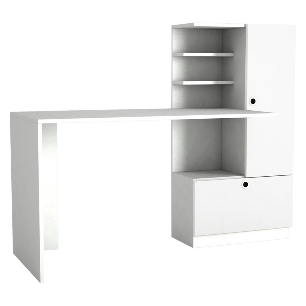 moebel17 Schreibtisch Merinos weiß B/H/T: ca. 150x120x62 cm