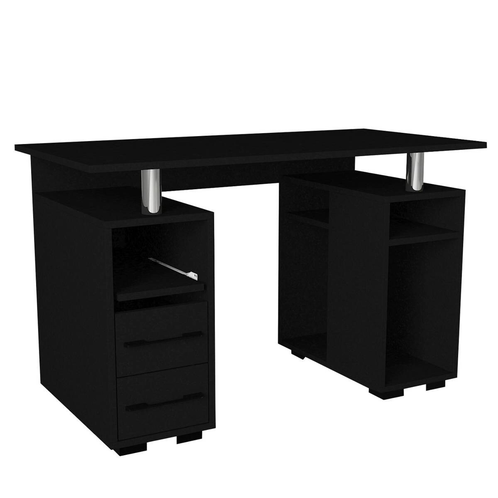 moebel17 Schreibtisch Bello schwarz B/H/T: ca. 120x74x60 cm
