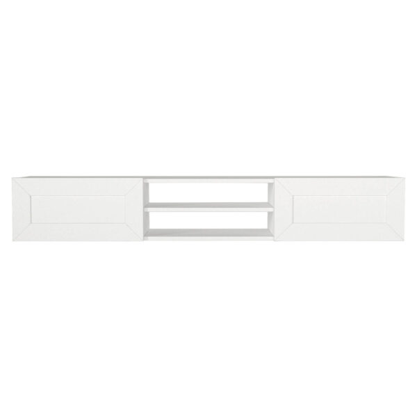 moebel17 TV-Lowboard Piuma weiß B/H/T: ca. 180x29,1x29,6 cm