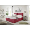 POCO Boxspringbett Lissy burgund rot Liegefläche B/L: ca. 180x200 cm