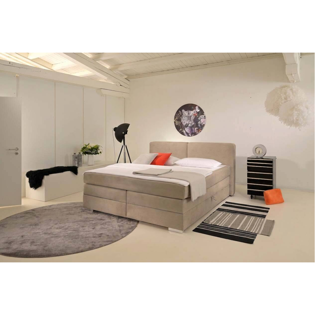 POCO Boxspringbett Happy creme Liegefläche B/L: ca. 180x200 cm