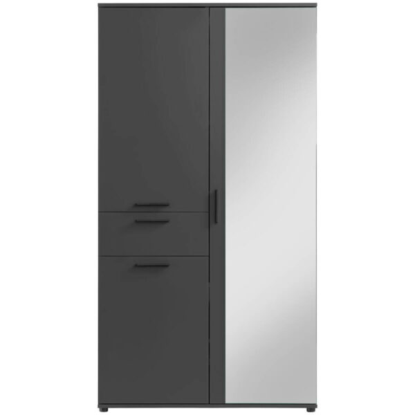 4260633840428 Mehrzweckschrank Kreta
anthrazit weiß B/H/T: ca. 99x184x35 cm