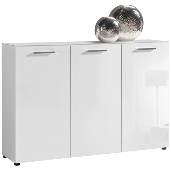 POCO Kommode Rio weiß weiß glänzend B/H/T: ca. 120x83x35 cm
