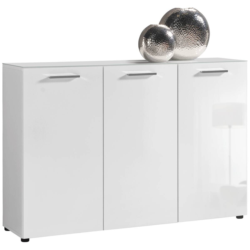 POCO Kommode Rio weiß weiß glänzend B/H/T: ca. 120x83x35 cm