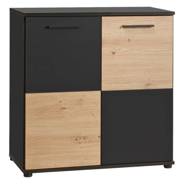 POCO Kommode Zero Eiche Artisan Oak Nachbildung anthrazit B/H/T: ca. 72x72x34 cm POCO Kommode Zero Eiche Artisan Oak Nachbildung anthrazit B/H/T: ca. 72x72x34 cm