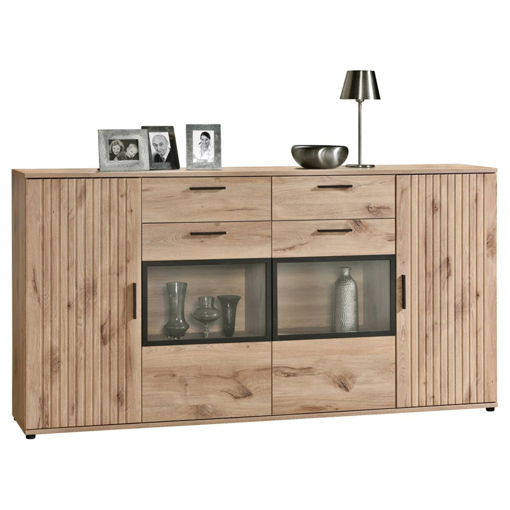 POCO Sideboard Turin Eiche Viking Nachbildung B/H/T: ca. 205x109x40 cm