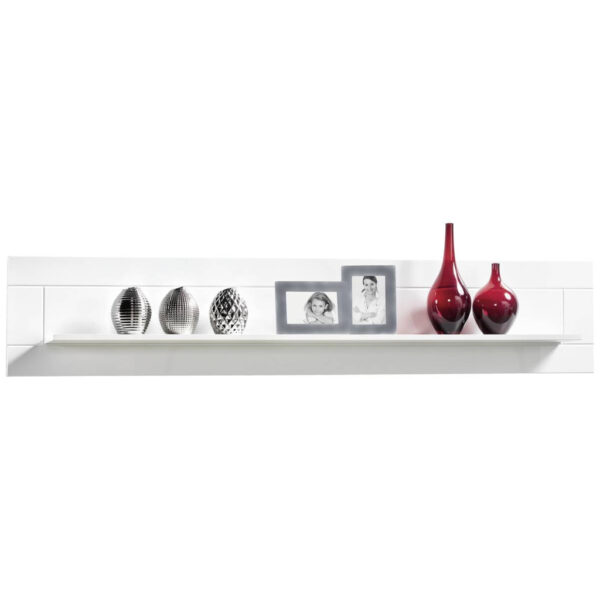 Wandboard Atlanta weiß Hochglanz B/H/T: ca. 168x32x17 cm in Weiss