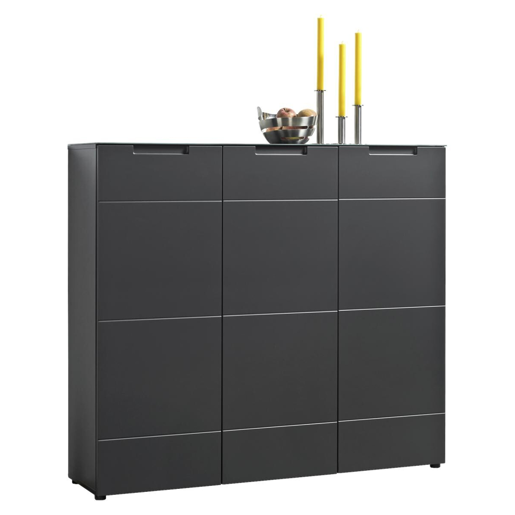 POCO Kommode Mailand 13 anthrazit B/H/T: ca. 135x120x34 cm
