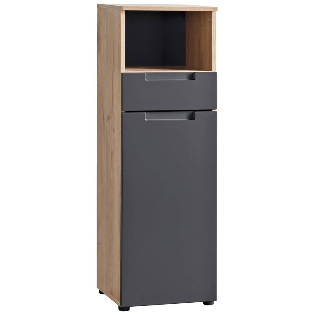 POCO Badkommode Mailand Eiche Viking Nachbildung anthrazit B/H/T: ca. 35x111x35 cm