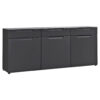 POCO Sideboard Mailand anthrazit matt MDF B/H/T: ca. 192x83x40 cm