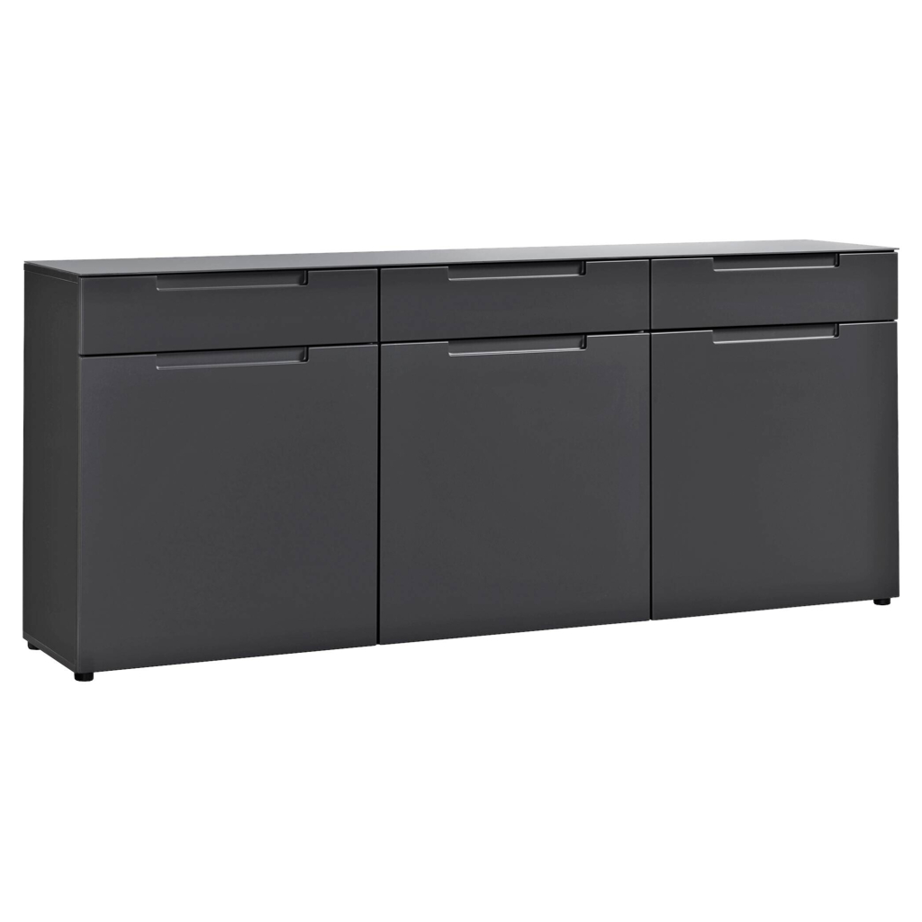 POCO Sideboard Mailand anthrazit matt MDF B/H/T: ca. 192x83x40 cm