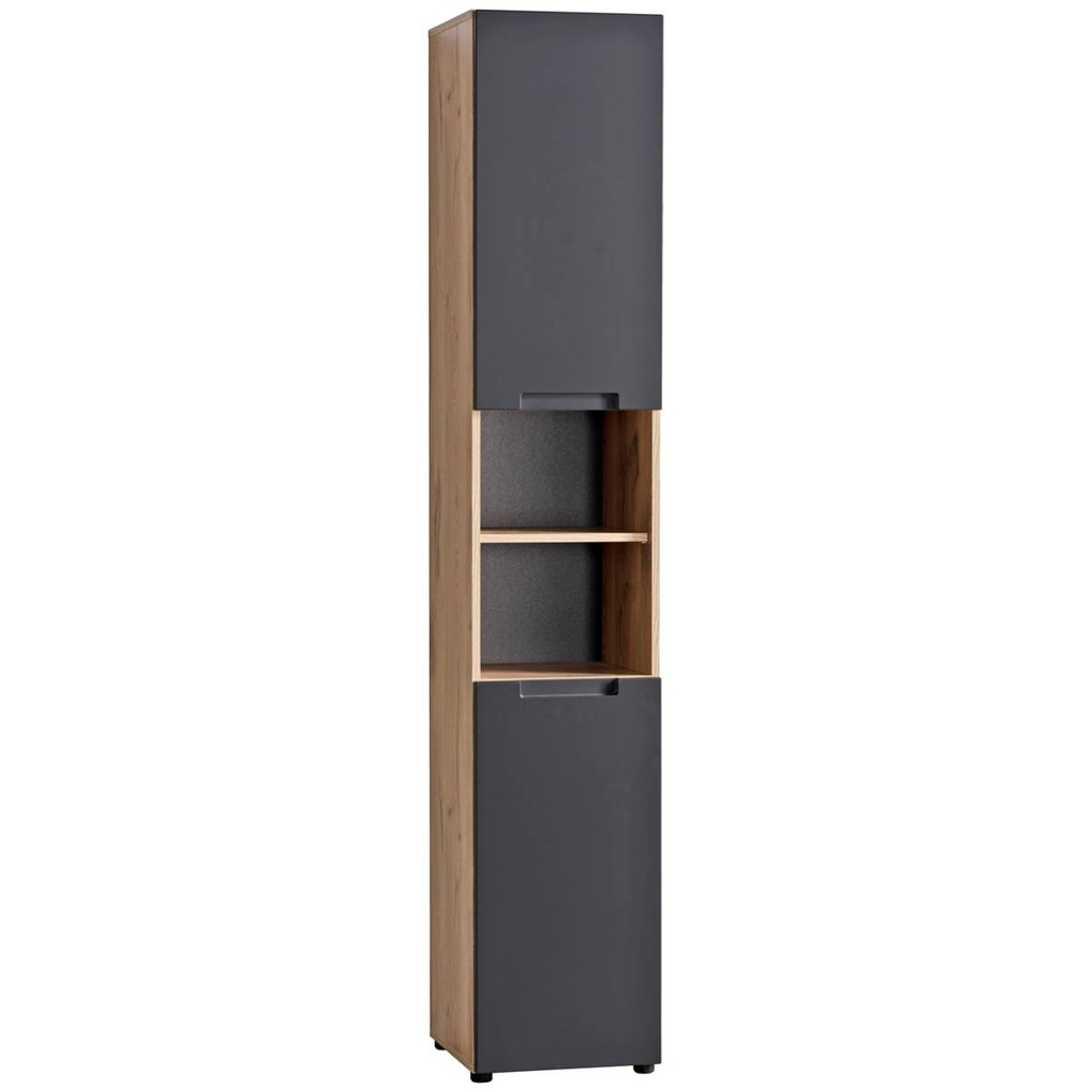 Hochschrank Mailand
Eiche Viking Nachbildung anthrazit B/H/T: ca. 35x190x35 cm