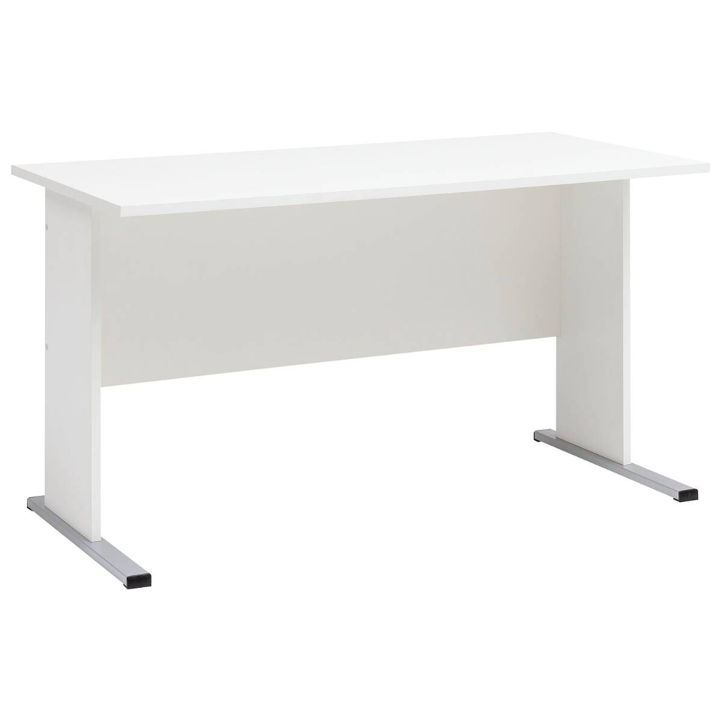 Möbelpartner Schreibtisch Serie 200 perlweiß B/H/T: ca. 140x74,2x65 cm