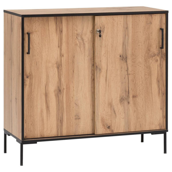 Möbelpartner Midischrank Serie 2000 Eiche Landhaus Nachbildung B/H/T: ca. 100,1x96,6x41 cm