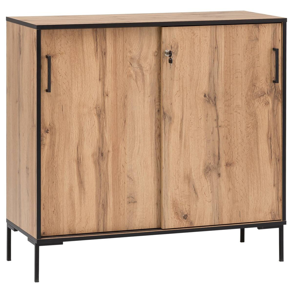 Möbelpartner Midischrank Serie 2000 Eiche Landhaus Nachbildung B/H/T: ca. 100,1x96,6x41 cm