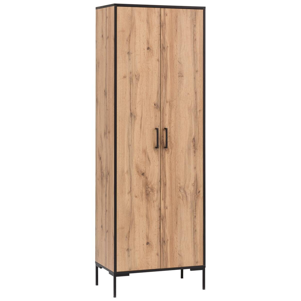 Möbelpartner Hochschrank Serie 2000 Eiche Landhaus Nachbildung B/H/T: ca. 65,2x194,2x39 cm