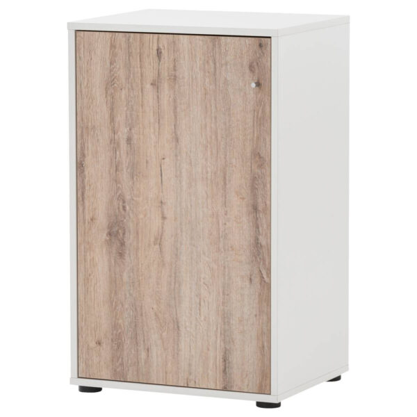 4260637315120 Midischrank Serie 400
perlweiß Optik Wildeiche Nachbildung B/H/T: ca. 50,9x83,6x41 cm