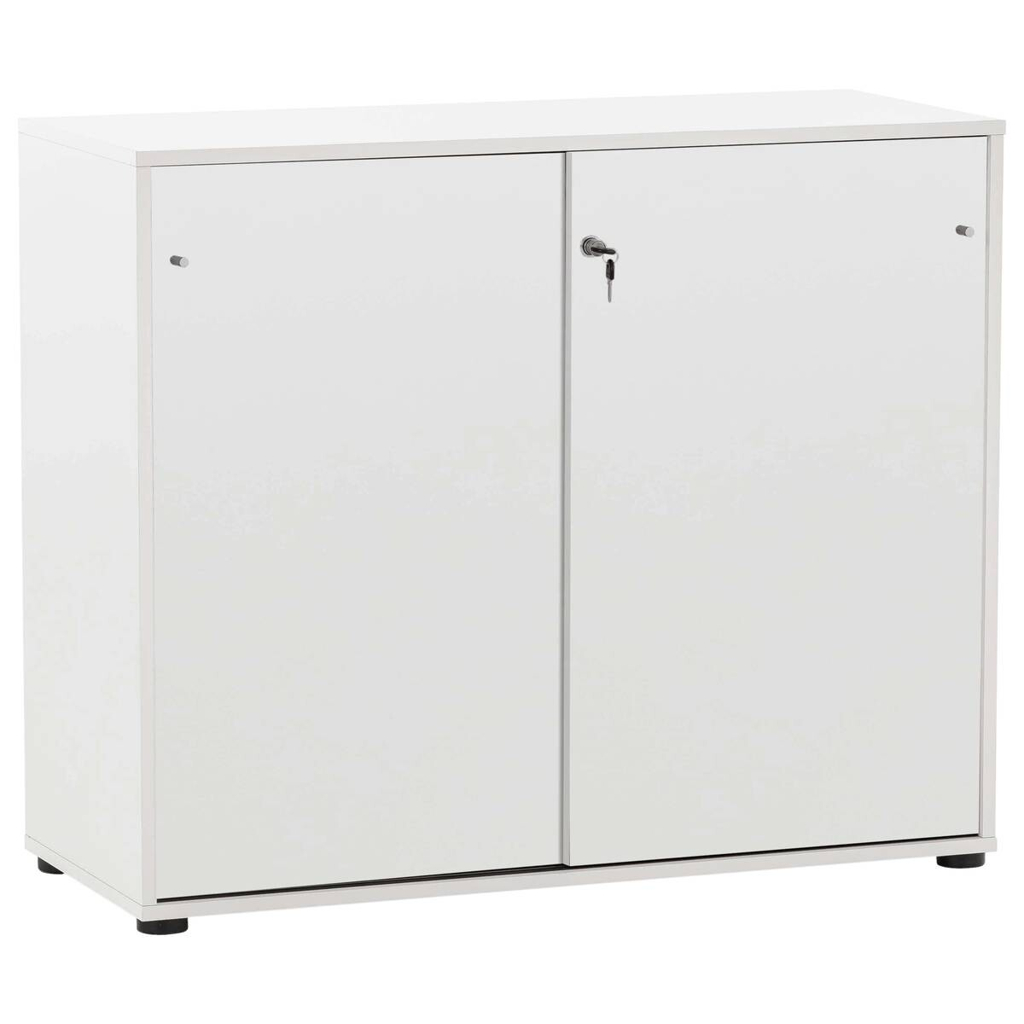 Möbelpartner Schiebetürenschrank Serie 400 perlweiß B/H/T: ca. 100,1x83,6x41 cm