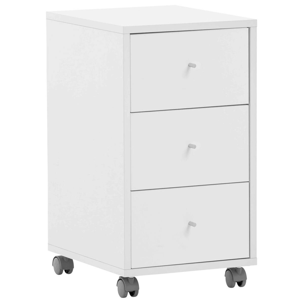 Rollcontainer Serie 400
perlweiß Optik B/H/T: ca. 32,6×59,7×39,1 cm