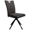 POCO Stuhl Georgia anthrazit Microfaser B/H/T: ca. 47x95x46 cm