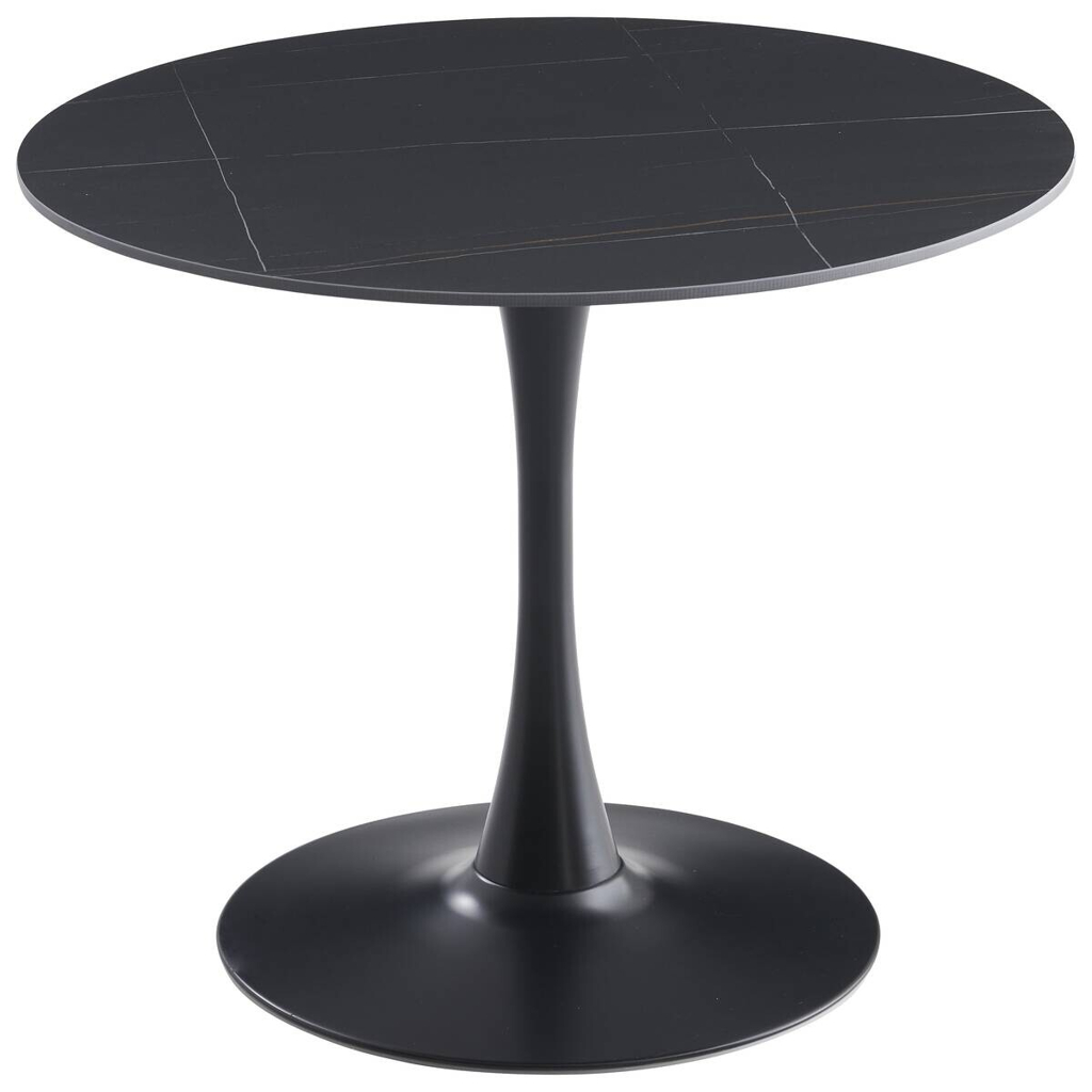 POCO Esstisch Sevilla schwarz H/D: ca. 75x90 cm