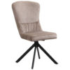 POCO Drehstuhl Kate Cappuccino Samt B/H/T: ca. 51x97x67 cm