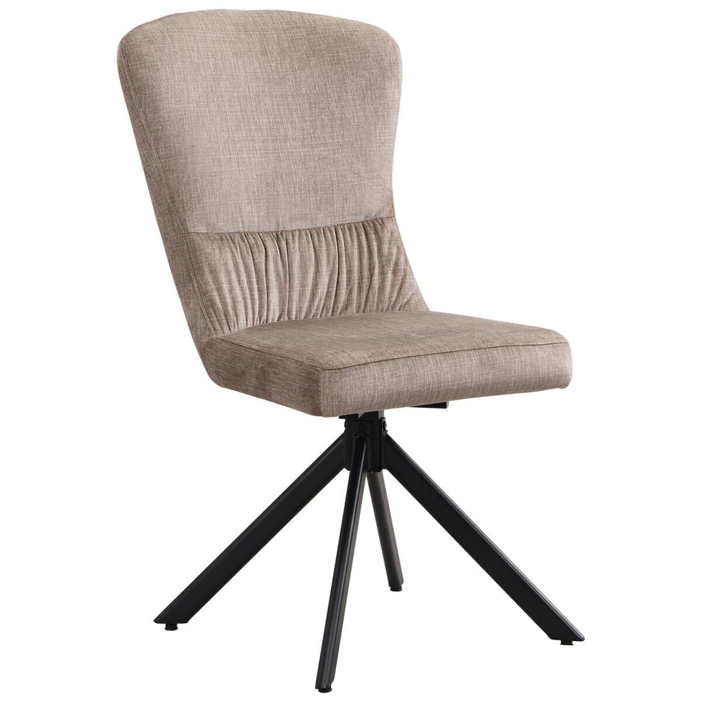POCO Drehstuhl Kate Cappuccino Samt B/H/T: ca. 51x97x67 cm