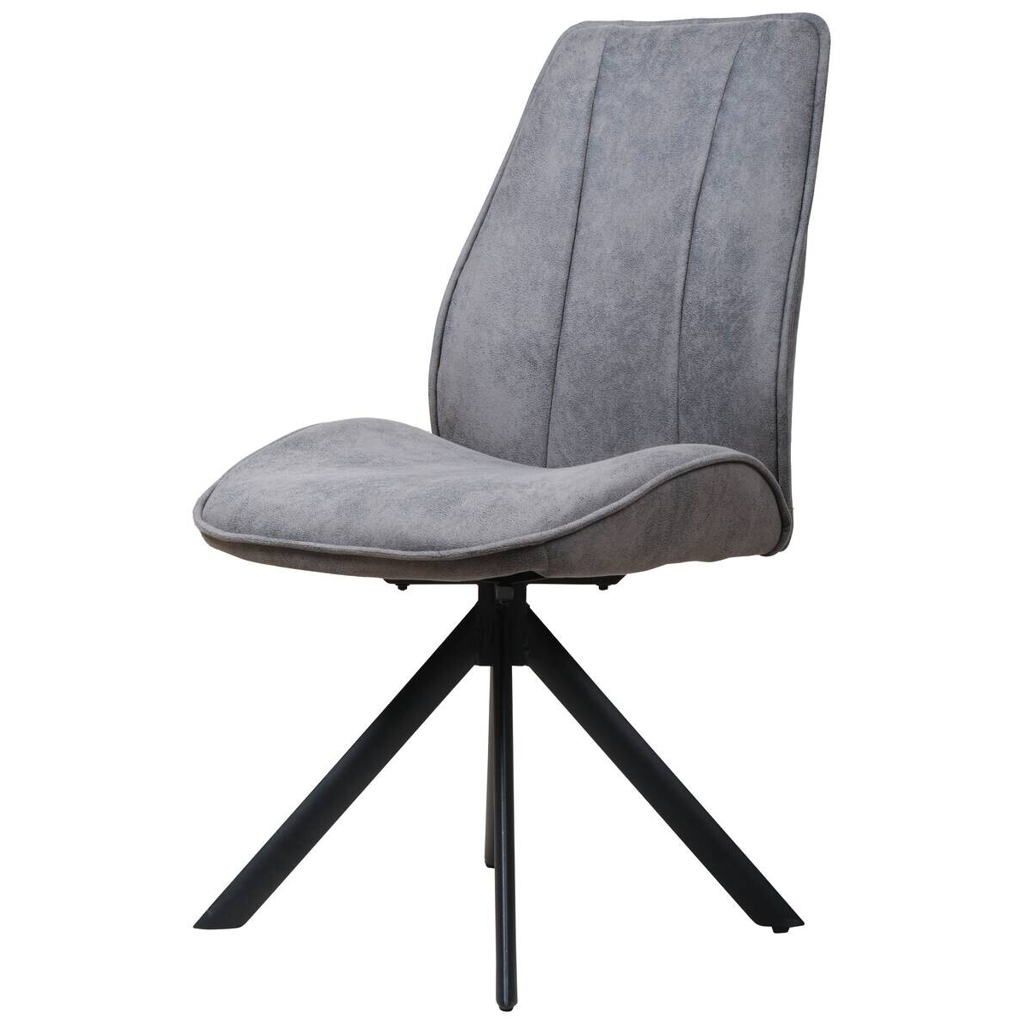 POCO Drehstuhl Albany grau Microfaser B/H/T: ca. 47x95x62 cm