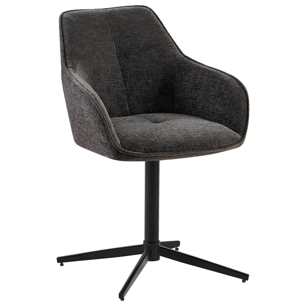 POCO Armlehnstuhl Cannes anthrazit Webstoff B/H/T: ca. 57x85x57 cm